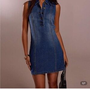Forever 21 Blue Denim Mini Dress